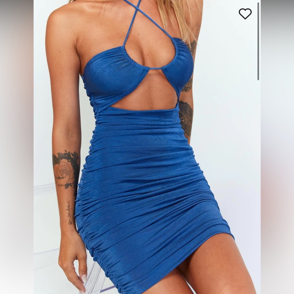 Princess Polly bodycon blue dress